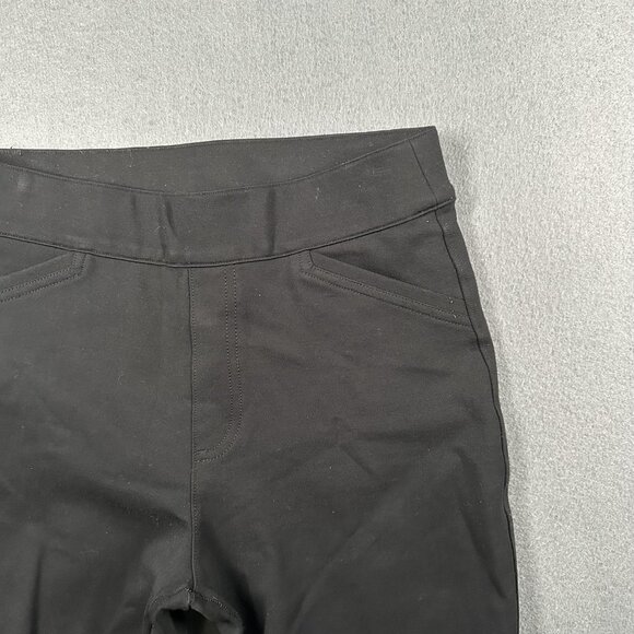Spanx Pants Womens Small Black High Rise Stretch Skinny Jeggings Pull On Slit - Picture 5 of 10